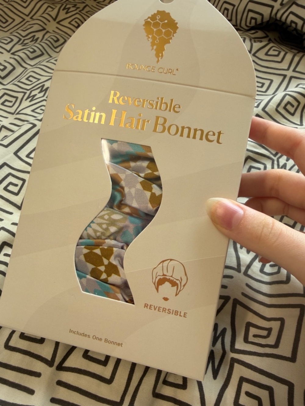 Bounce Curl Reversible Satin Hair Bonnet